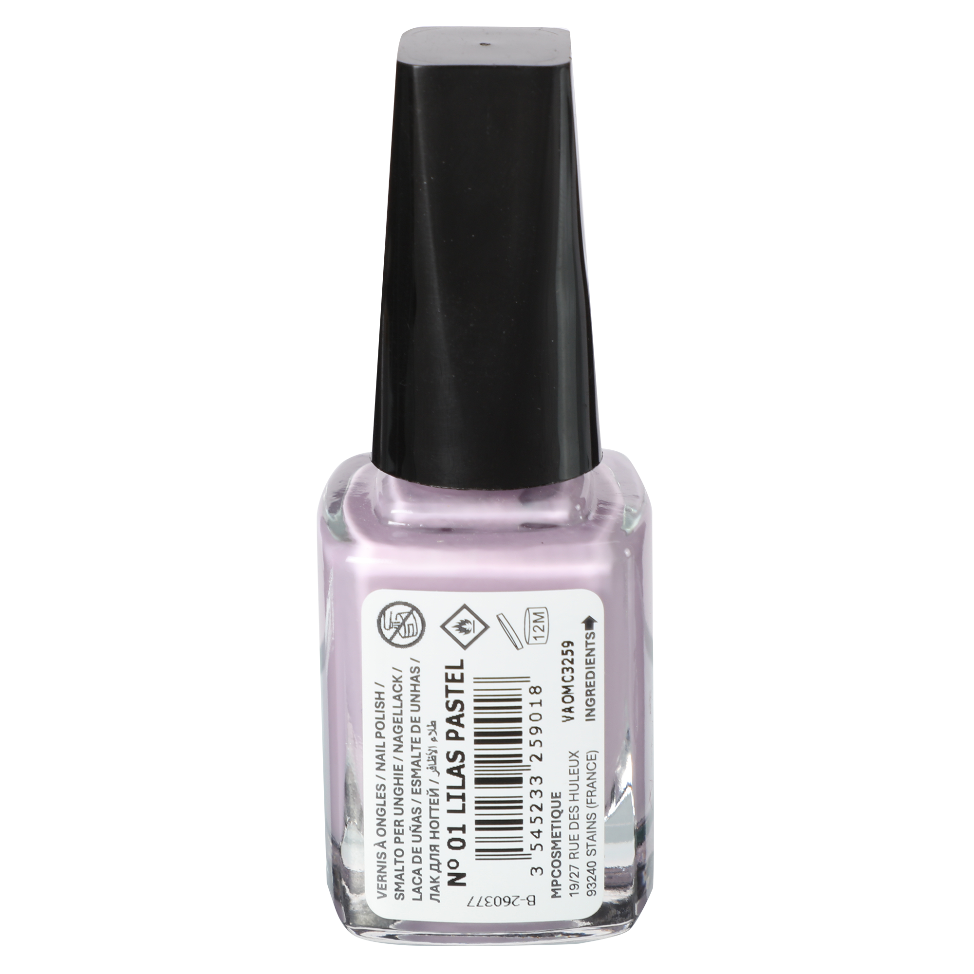 Vernis à ongles lilas pastel