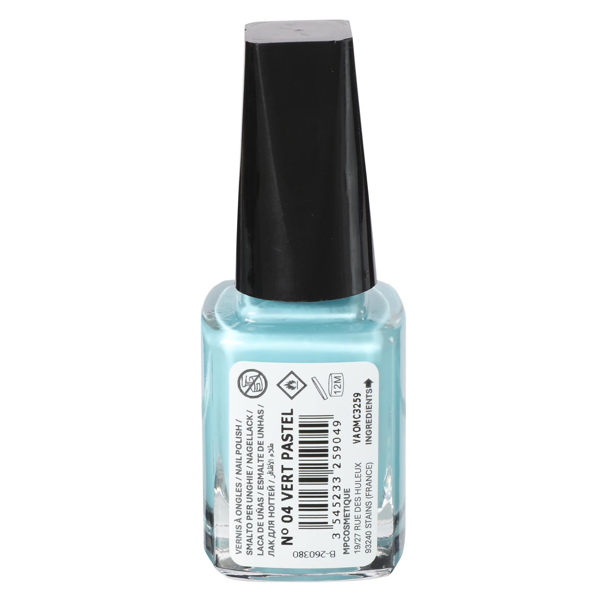 Vernis à ongles vert pastel
