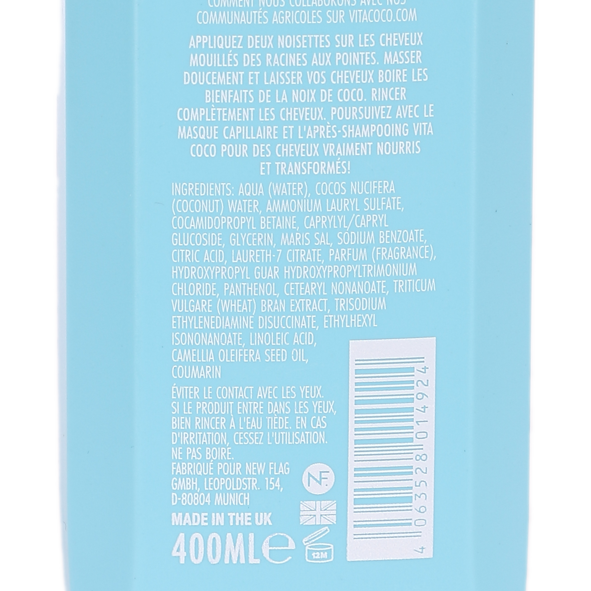 Shampoing nourissant eau de coco