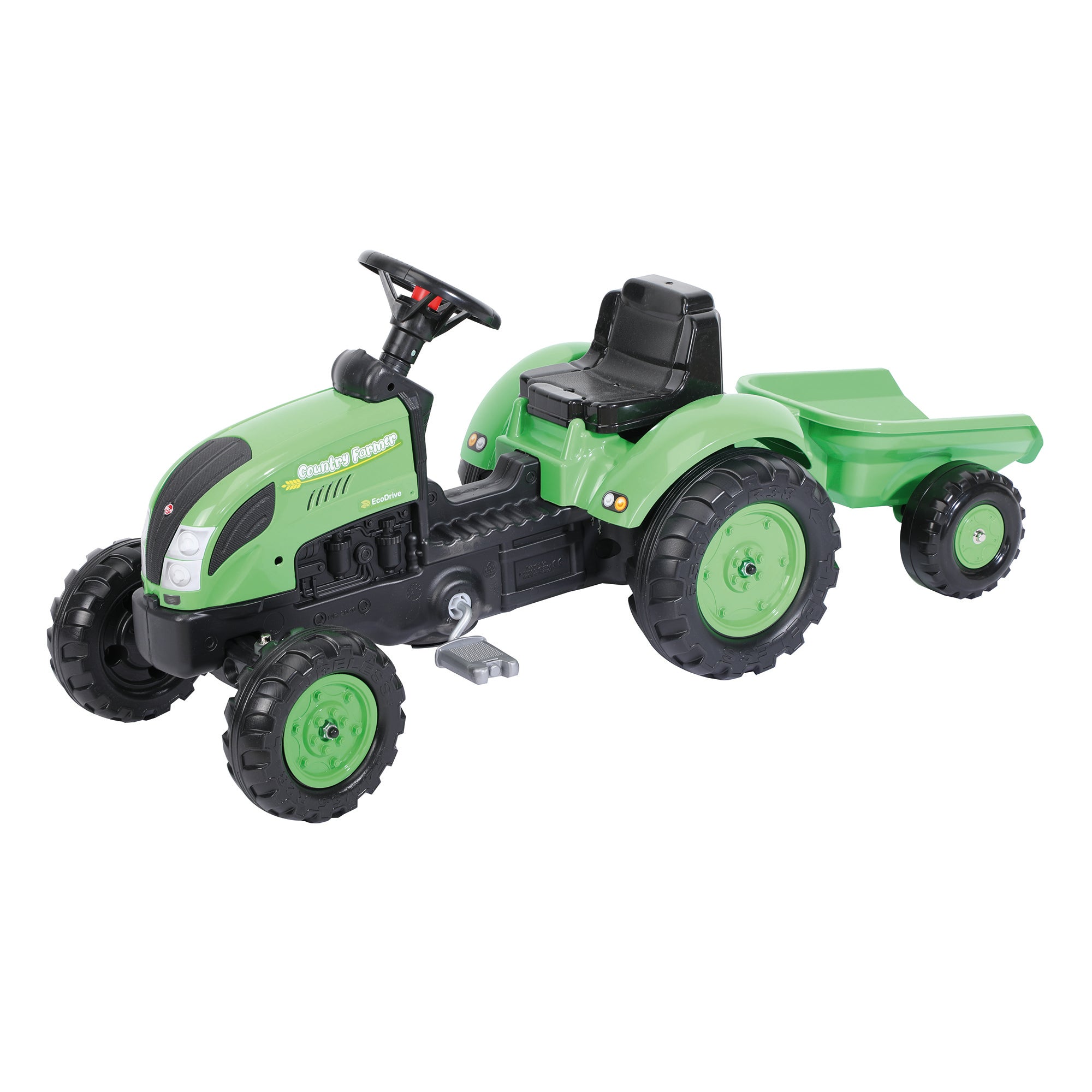 Tracteur à pédales et remorque