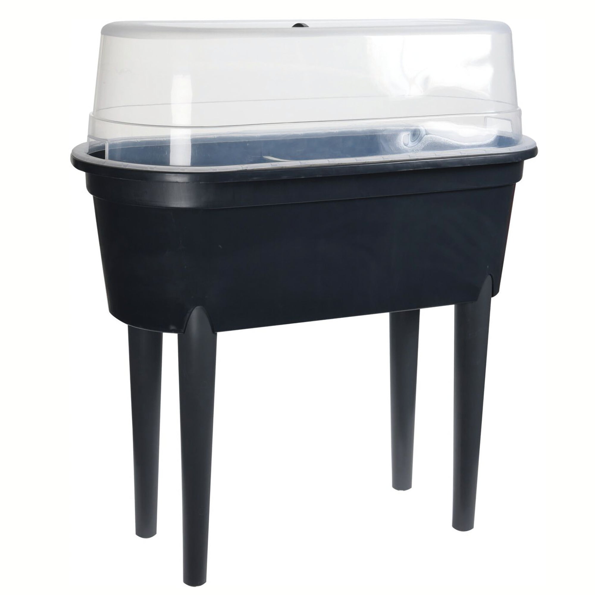 Jardinet noir pieds amovibles avec serre