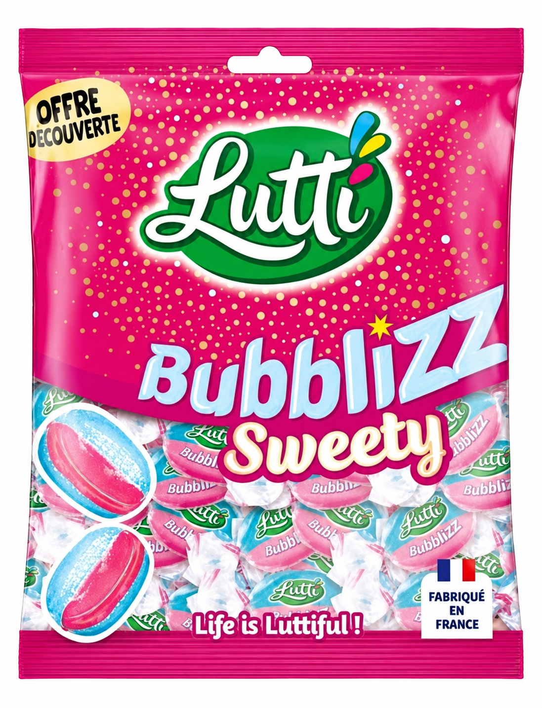 Bonbons Bubblizz Sweety Lutti