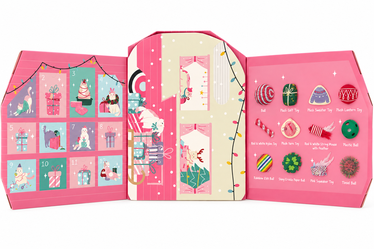 Calendrier de l’Avent 12 jouets pour animaux