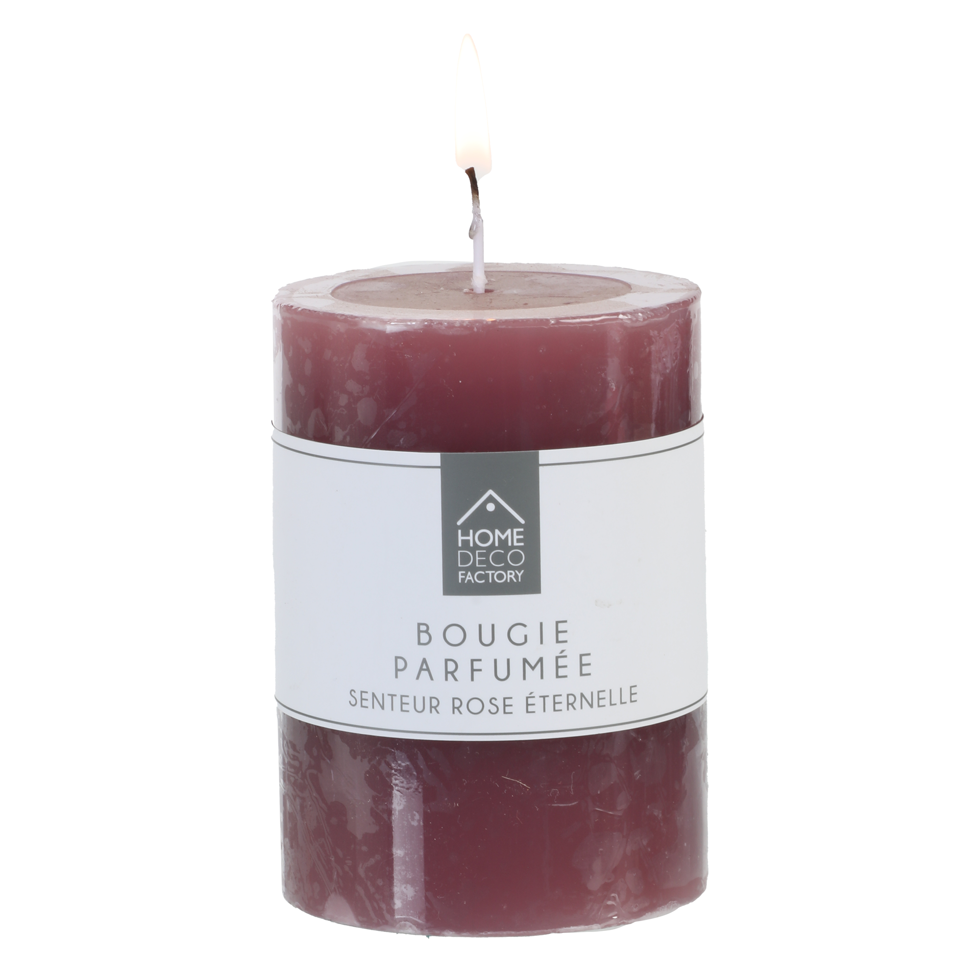 Bougie cylindrique Escale Gourmande - Rose clair