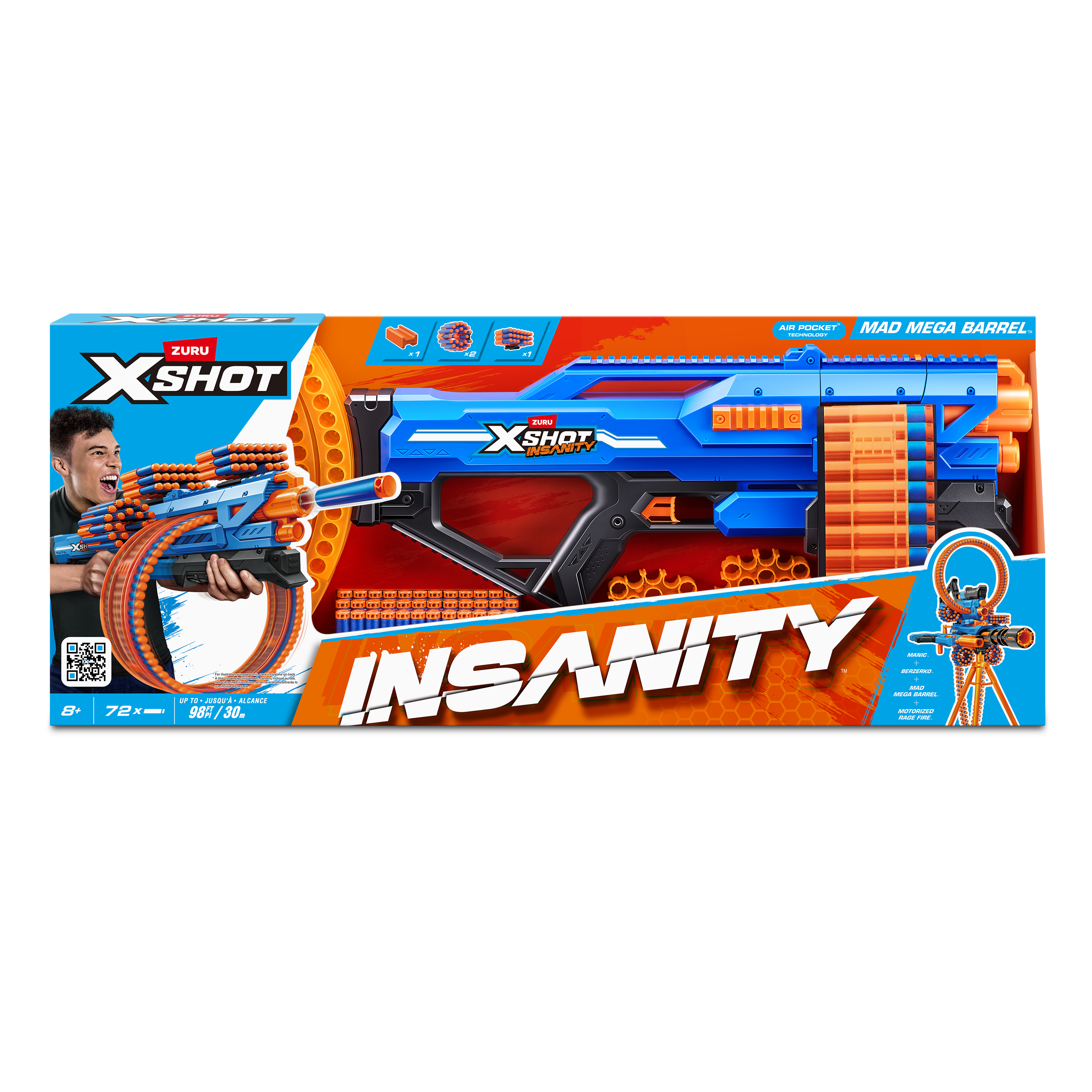 Pistolet X Shot Insanity Mad Mega Barrel