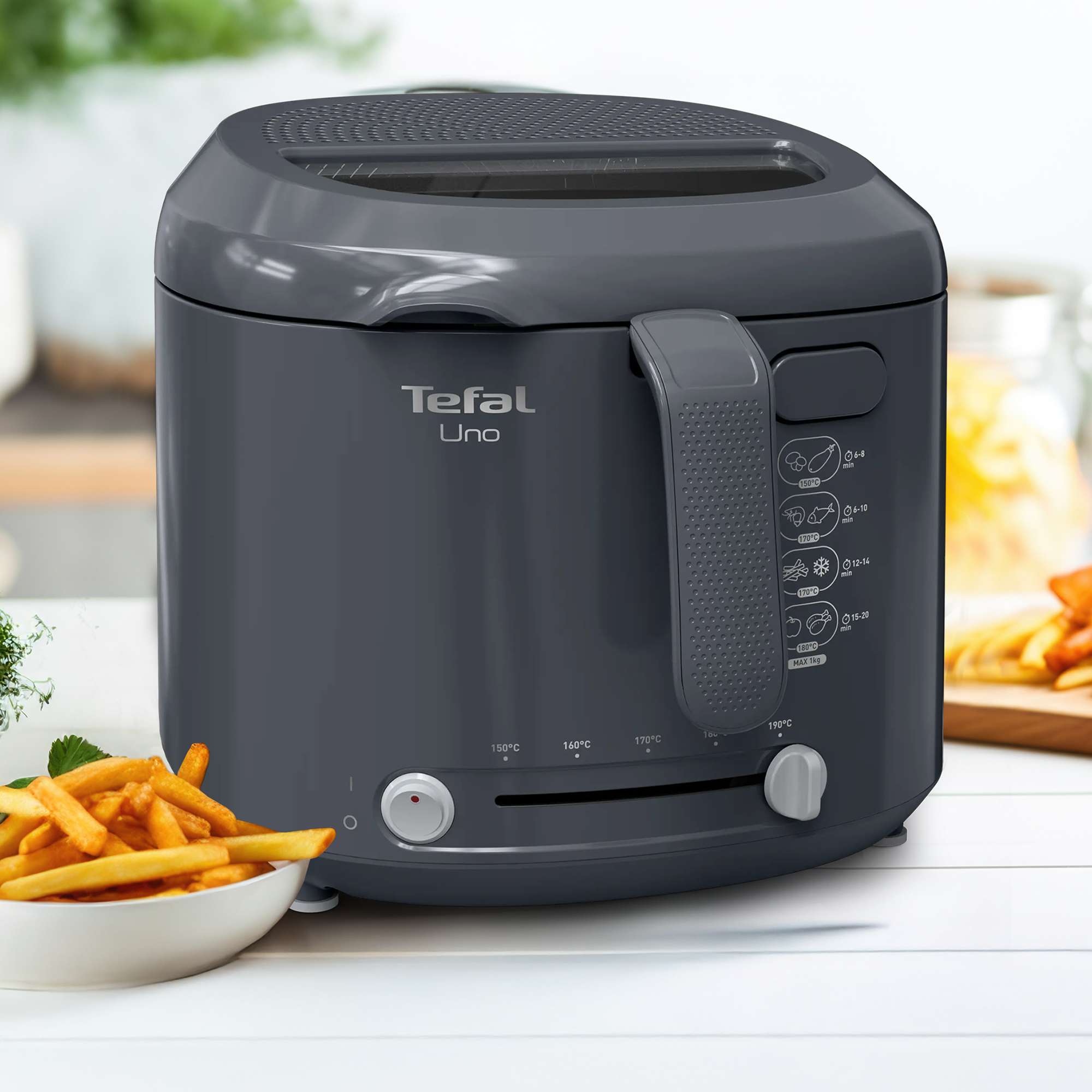 Friteuse Uno, capacité de 1 kg