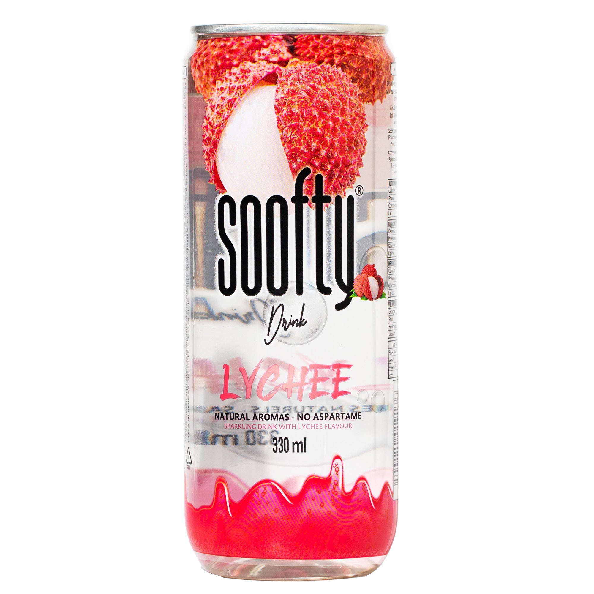 Boisson pétillante goût litchi