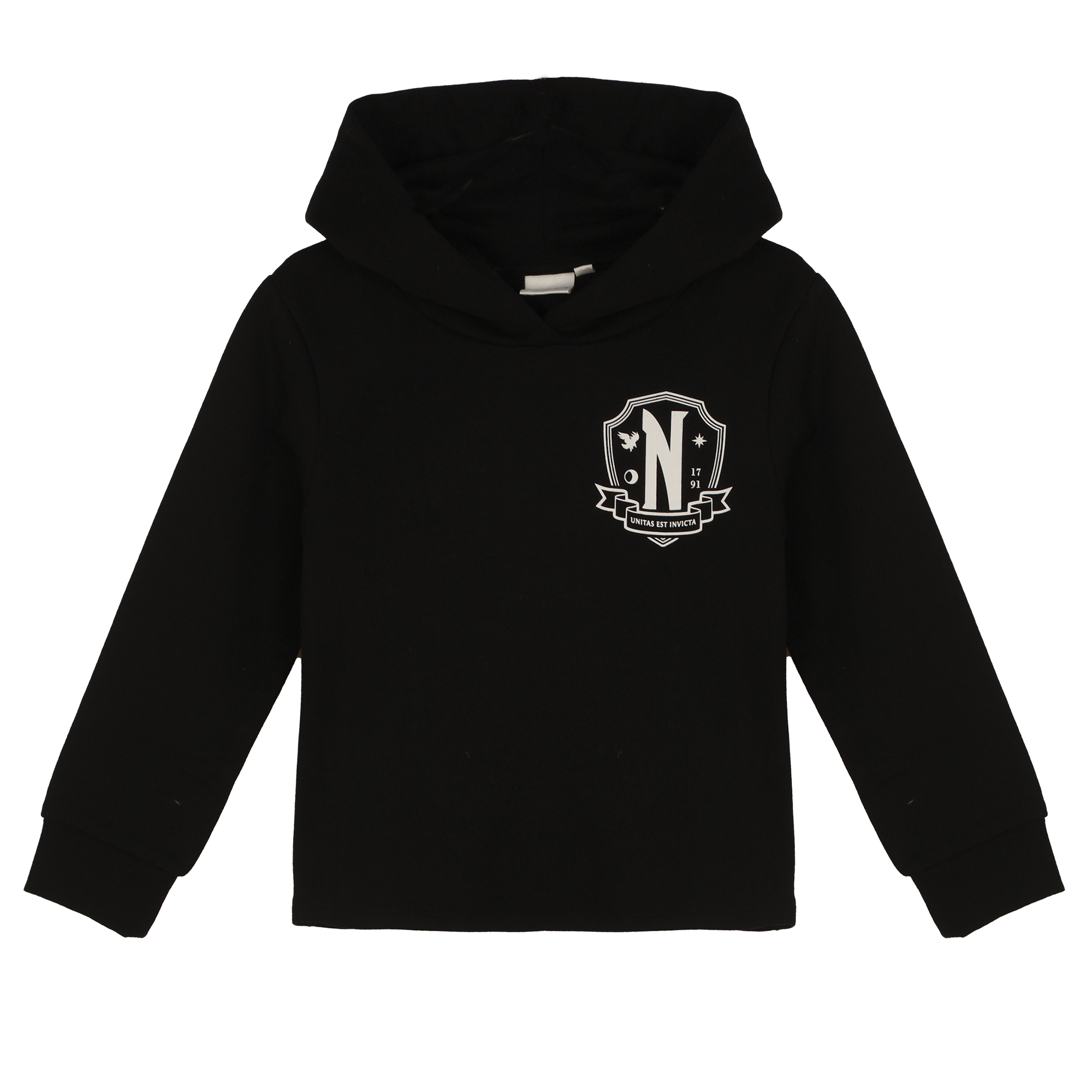 Sweat à capuche licence 6/12 ans - Noir