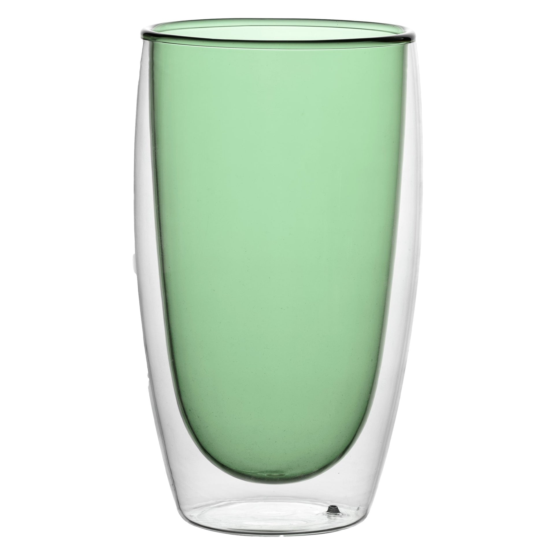 Gobelet En Verre De 420 Ml - Double Paroi - Vert Menthe