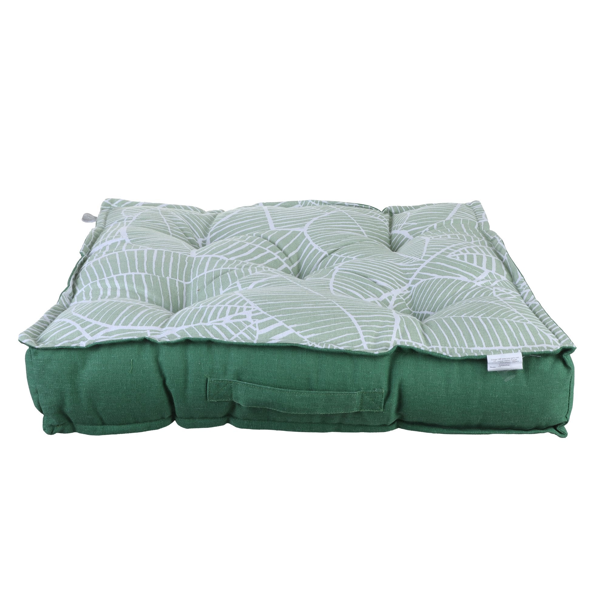 Coussin de sol imprimé 60x60cm - Bleu