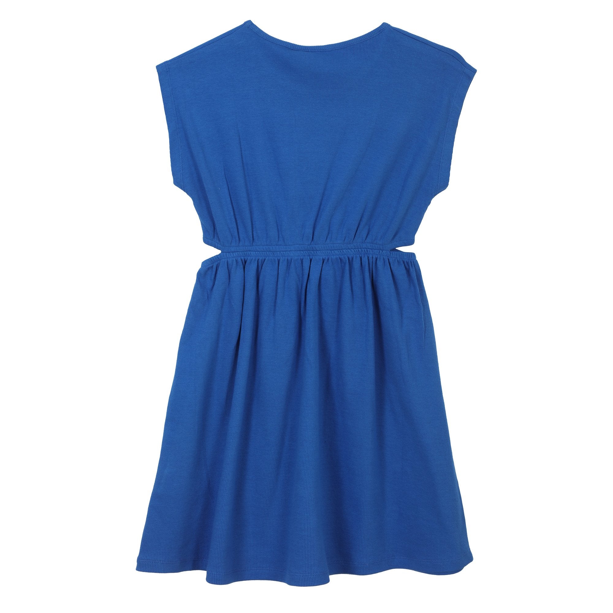 Robe côtelée 7/10 ans - Bleu