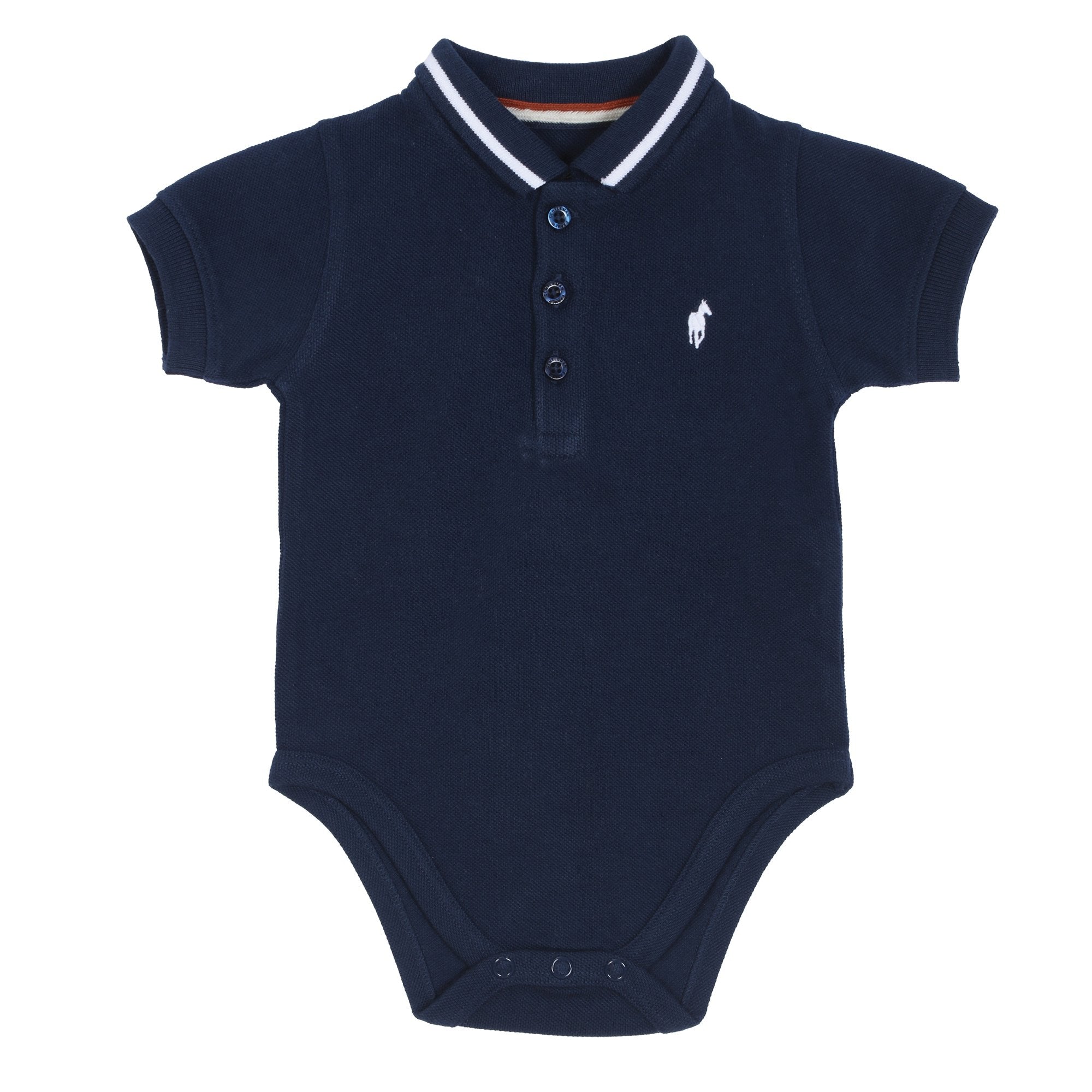 Body polo 3/23 mois - Bleu