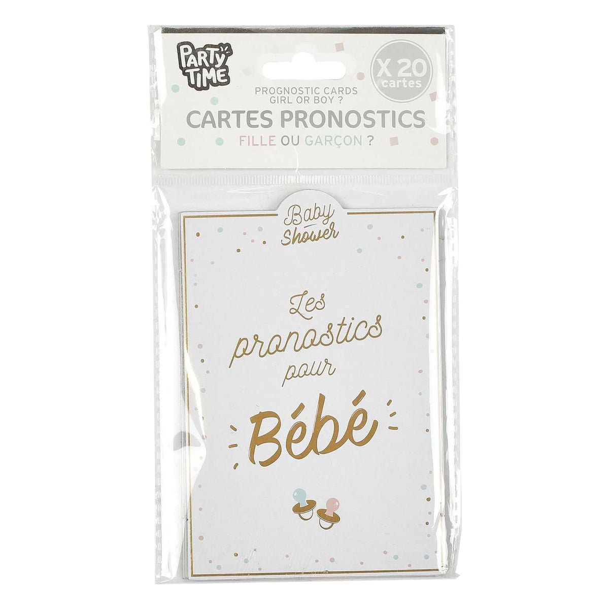 Lot De 20 Cartes Pronostics Baby Shower – Jeu Rigolo Pour Parier Sur La Naissance