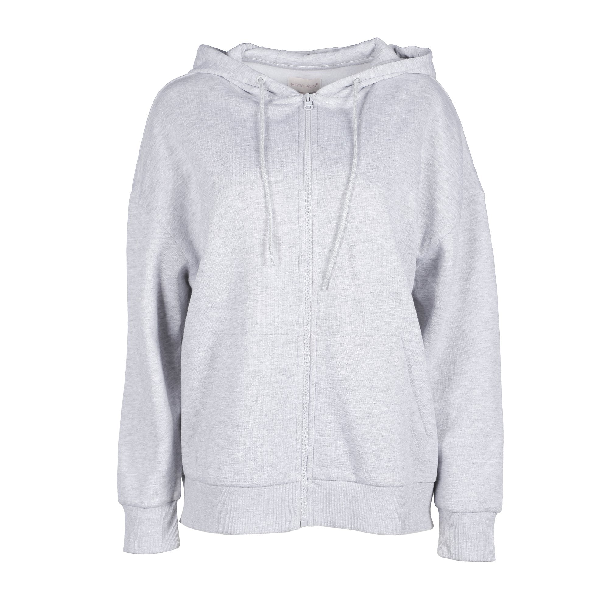 Sweat zippé oversize à capuche - Noir