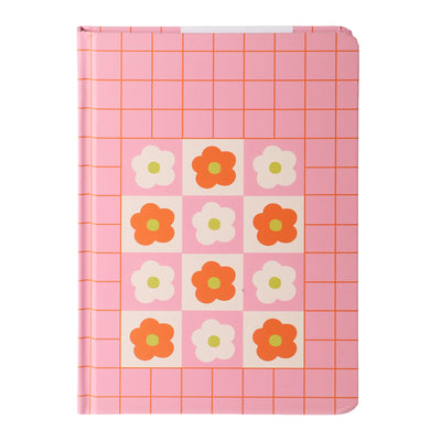 Carnet avec élastique 160 pages - Rose