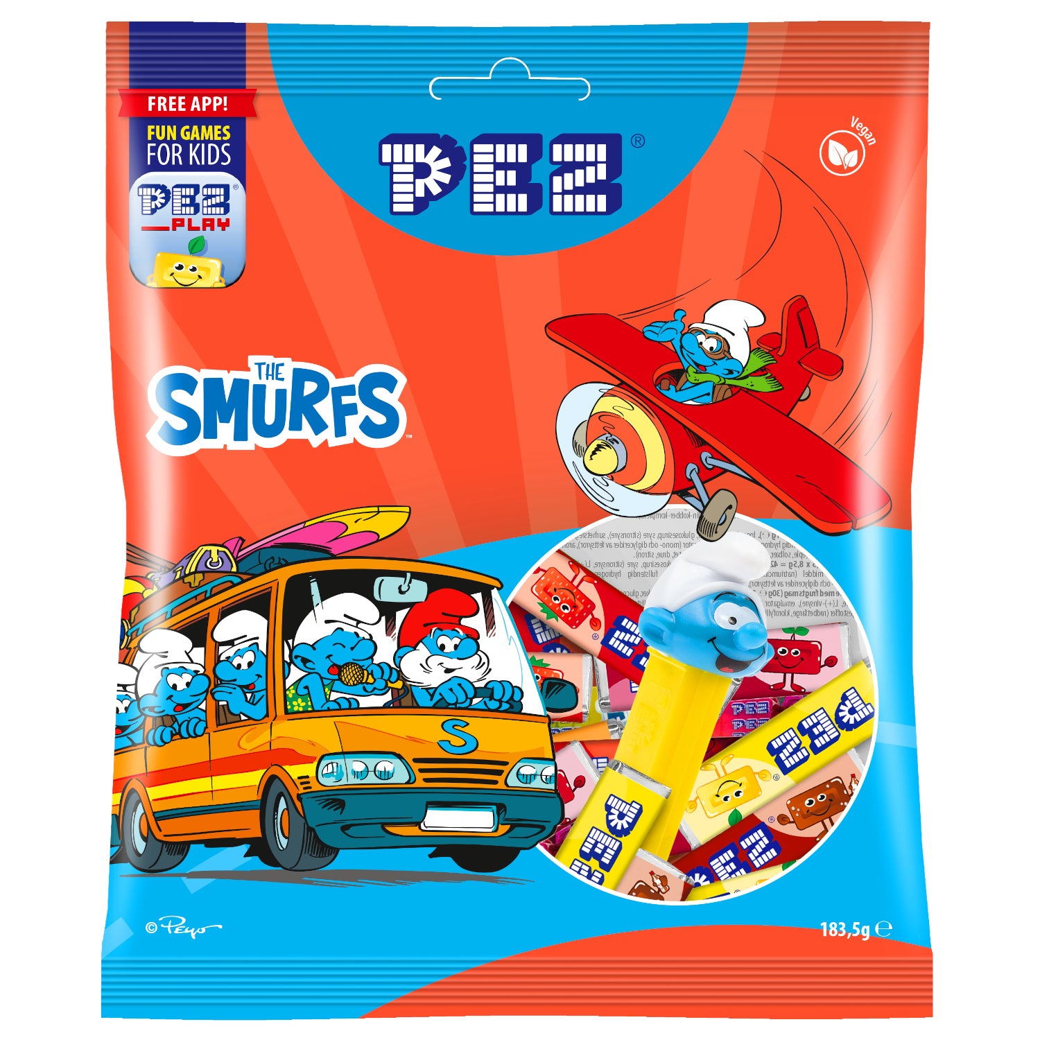 Sachet Pez Maxi Schtroumpf